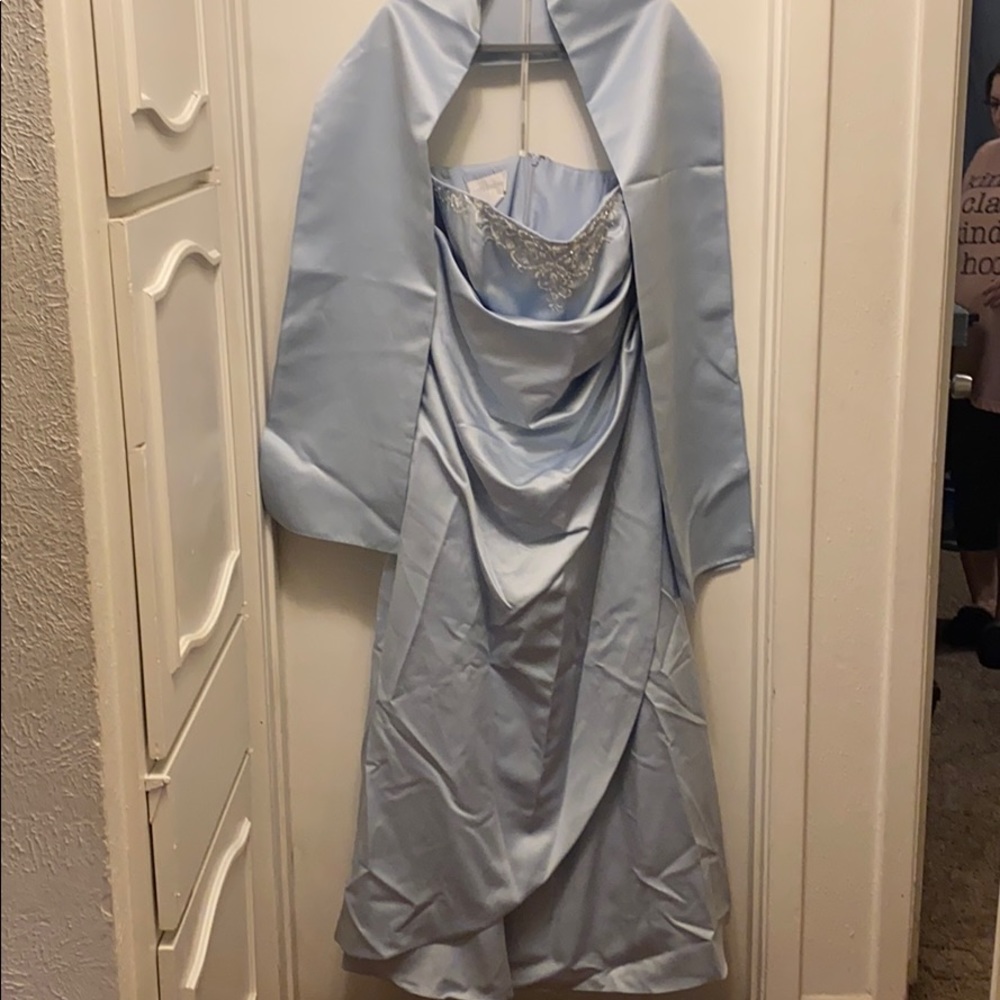 David’s Bridal Bridesmaid Dress w/Shaw